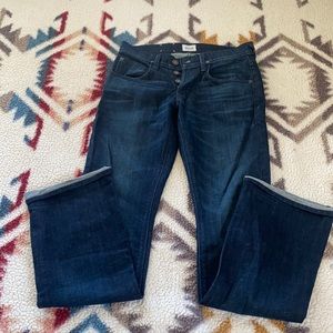 Size 28 Hudson Clifton five pocket bootcut jeans